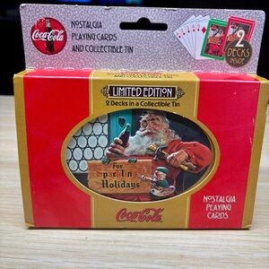 Coke Limited Edition Nostalgia Playing Cards &Collectible Tin | Original Package